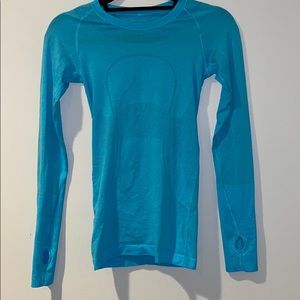 Light Blue Long Sleeve Lululemon Top